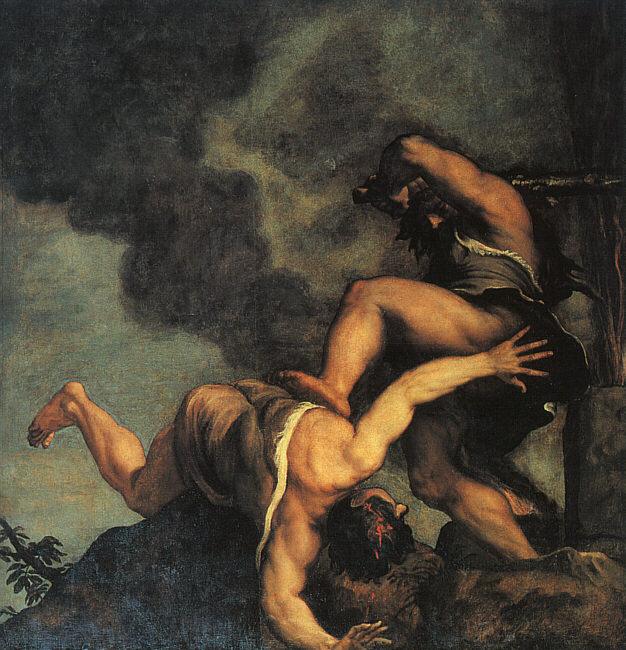  Titian Cain and Abel oil painting picture